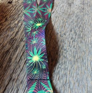 Pot leaf lanyard